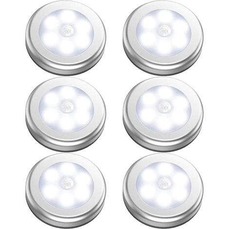 Batteriebetriebene Bewegungsmelder-Innenleuchte, LED-Schrankleuchte, batteriebetriebenes kabelloses Nachtlicht, Wandleuchte für Speisekammer, Kleiderschrank, Küche, Treppe, Stufen, Flur