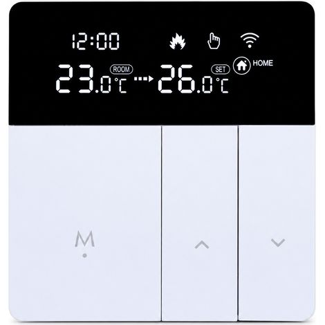 Thermostat WiFi intelligent Tuya pour chaudière murale 3A, blanc, commande vocale (1/5)