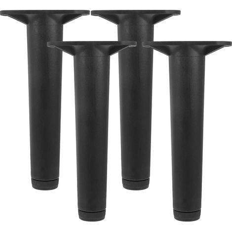 4pcs Pieds de Support de Cadre de Lit Réglables en Acier Plastique, Hauteur 18-20cm, Installation Facile, Protection Sol et Meuble, Trous de Vis Aléatoires (1/5)