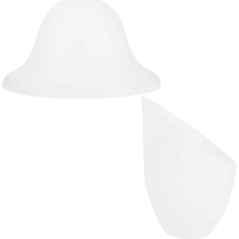 Lot de 2 abat-jour en plastique pour lampe de chevet, en forme de fer à cheval ou de parapluie. (1/3)