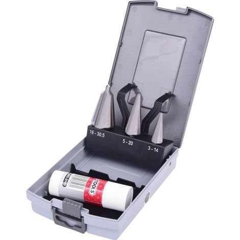 KS TOOLS Coffret de forets aléseurs coniques HSS Co, en box PVC, 4 pcs ( 336.0543 ) (1/5)
