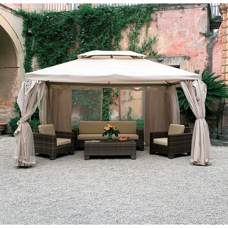 Gazebo in Alluminio "Sahara" metri 3x4 Telo Ecr? (1/4)