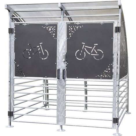 Mottez, Abri pour vélos verrouillable, pour 6 vélos, h x l (1/5)
