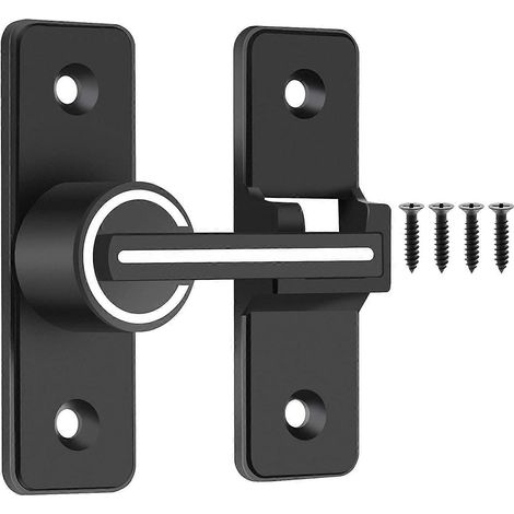Verrou lumineux pour porte de grange, loquet pour porte coulissante de grange, loquet de portail robuste à 180 degrés, adapté au jardin et au garage (1/4)