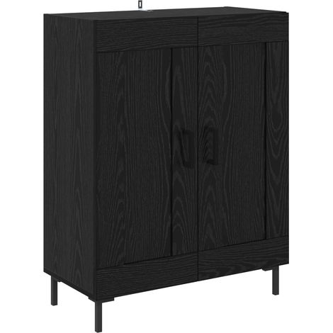 Maison Exclusive - Vitrina Roble Negro 69,5 x 34 x 90 cm