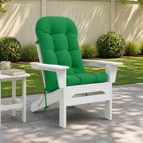 vidaXL Coussin de transat ensoleillé PUTTEN 100 % polyester Vert (1/5)