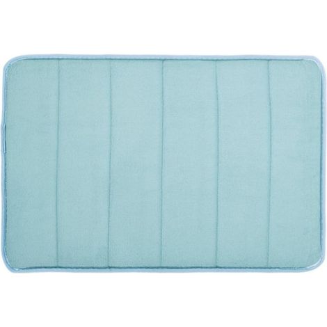 1 Tapis de bain, antidérapant, mousse à mémoire de forme, séchage rapide, pour salle de bain