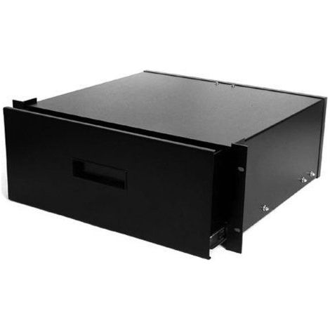 StarTech.com Tiroir de stockage en acier noir 4U pour racks et armoires 48 cm - Étagère - Noir - Acier - 25 kg - 4U - 402 mm (4UDRAWER) (1/3)