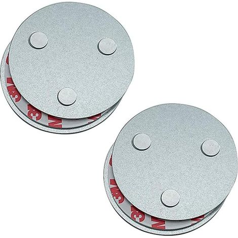 Outil d'installation de Détecteur de Fumée Magnétique,Fixation Rapide et Facile Kit Monté au Plafond pour Alarme de Fumée,sans Besoin de Forage Aucun Danger (2 Pièces) (1/5)