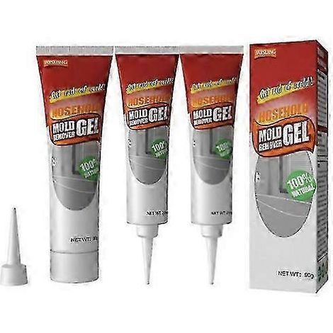 Nettoyant anti-moisissures. lot de 3 gels anti-moisissures pour la maison. grande capacité. nettoyant anti-moisissures pour salle de bain. toilettes et machine à laver. (1/5)