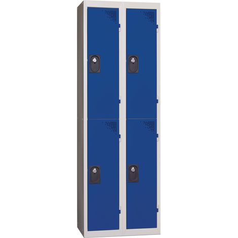 PROVOST - Vestiaire multicases Provost - 2 colonnes × 2 cases - Bleu