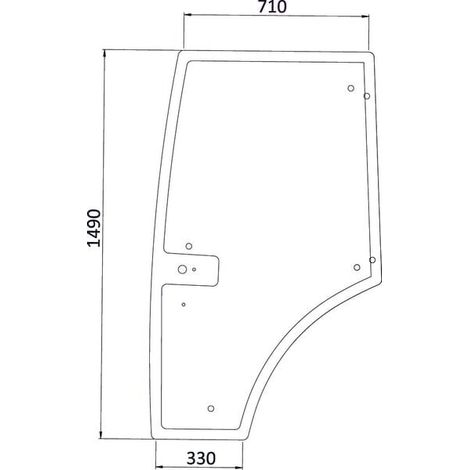Cristal puerta dcha. UNIVERSAL 7700073325N