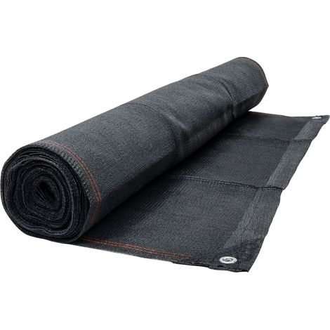 Werka Pro – Brise vue gris anthracite 10m 300g/m² – Oeillets en aluminium – Opacité 95% – Découpable sur mesure – Pour protection visuelle et vent