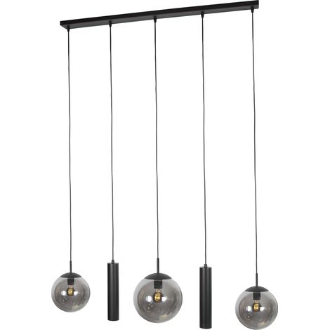 Steinhauer - hängeleuchte - Bollique - schwarz - glas metall -