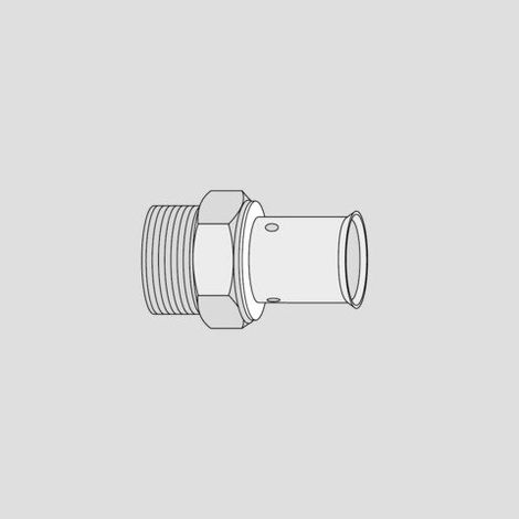 SANIT 75.443.62..0000 Raccord passage filetage mâle d 50xR 1