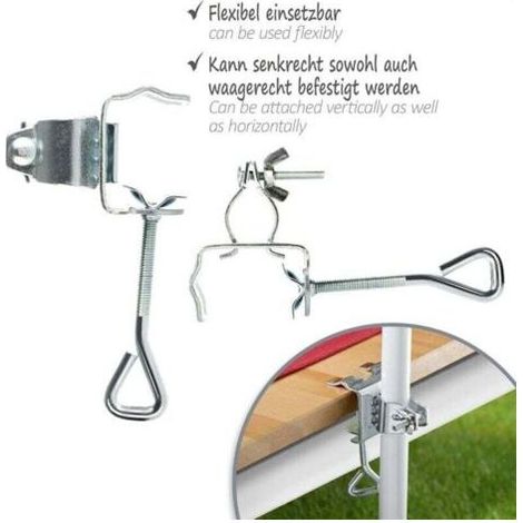 Porte-parasol Porte-parasol pour balustrade ou table de balcon Porte-parasol pour balcon et terrasse (Ø 19–32 mm) (1/5)
