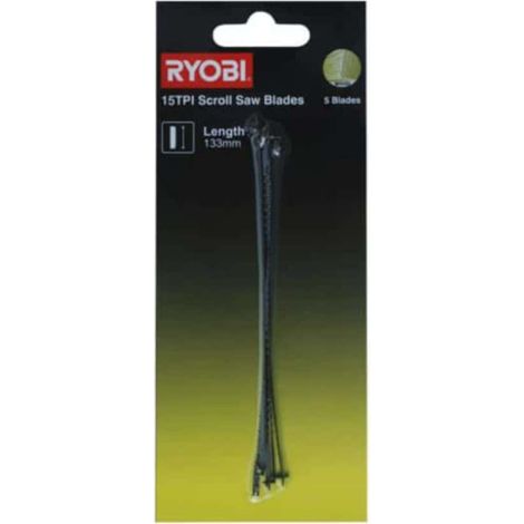 RYOBI 5 lames à chantourner pour scie à chantourner RSW1240G SSB15TPI (1/5)