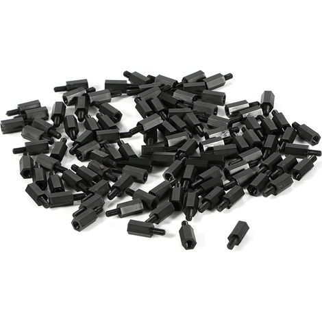 [Set de Fixation] Kit 100pcs M2 M3 M4 Vis Boulons Écrous Hexagonaux Nylon avec Entretoises Mâle/Femelle pour Assemblage Robuste (1/5)