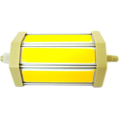 Lampada Led R7S RX7S Lineare Dimmerabile 118mm COB 9W = 90W 220V Bianco Caldo (1/3)