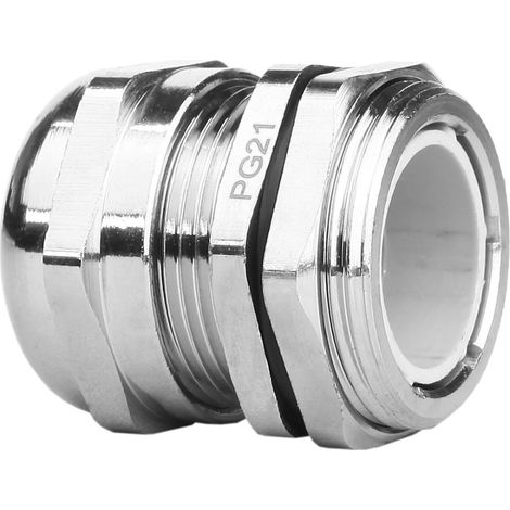 Kabelverschraubung PG21 10-18 mm IP68 vernickeltes Messing (1/2)