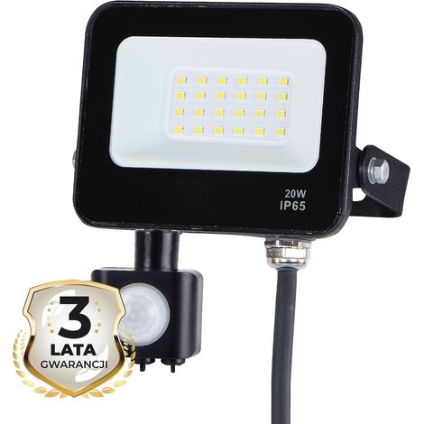 Projecteur LED 20W 4000K PIR (1/4)