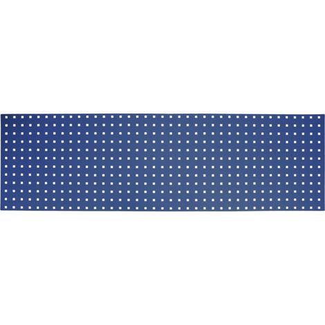 Panneau perforé pour mur d'atelier STIER, 1500x450 mm, bleu gentiane