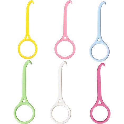 30 Pcs Outil de Retrait d'Aligner Invisible - Crochet Orthodontique Portable, 6 Couleurs (Blanc, Jaune, Rose Clair, Rose Foncé, Vert, Bleu) - Accessoire Oraux Nettoyage (1/5)