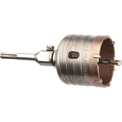 Kit sega a tazza in metallo duro SDS+ Diam. 68 mm Long. 90 mm + trapano centrale CRUSHER - DIAGER - 325CD68