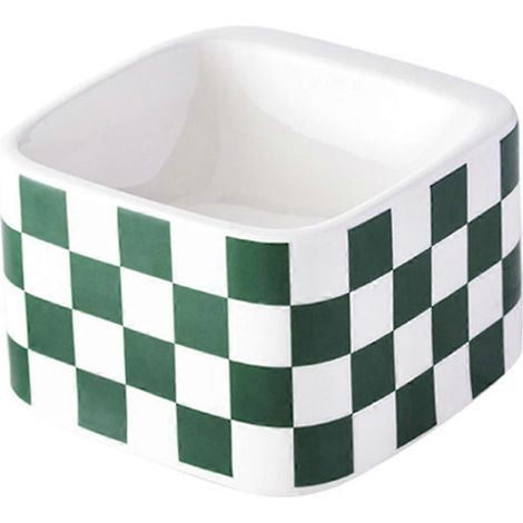 Gamelle carrée pour chat, en céramique, pour nourrir et abreuver votre animal - Style 3 (1/5)
