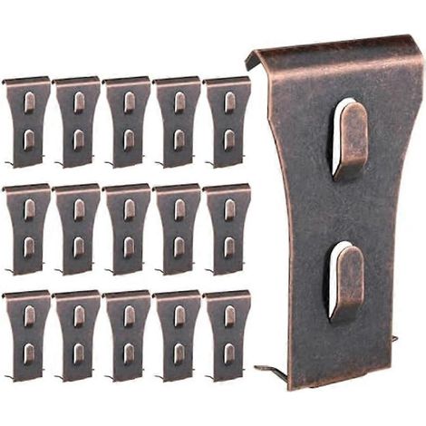 Clips pour briques, lot de 16, adaptés à une utilisation extérieure, crochets pour briques, clips muraux, crochets pour tableaux, peuvent être installés sur les murs en briques sans perçage. (1/5)