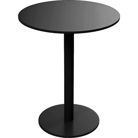 Table ronde de jardin D.60 cm en métal - Noir - NILY de MYLIA (1/5)