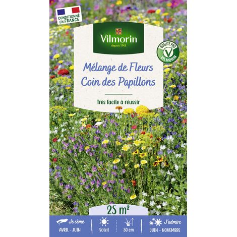 Coin des Papillons - 25 M² - Mélange de fleurs Vilmorin (1/3)