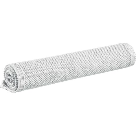 VIVARAISE - Tapis de bain uni Vivaraise - Blanc - 70 x 140 cm - 100% coton (1/3)