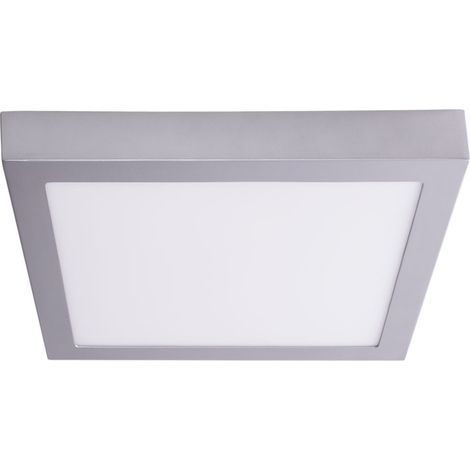 Plafón LED panel cromo foco lámpara sala de trabajo iluminación cuadrado  Paulmann 706.50 (1/4)