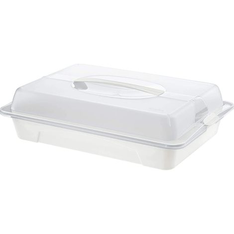 Rotho Cool & Fresh Maggiordomo per Feste con Raffreddamento, Cappuccio e Maniglia per il Trasporto, Plastica (PP) senza BPA, Trasparente/Bianco, 43.5 x 29.5 x 11.0 cm (1/4)