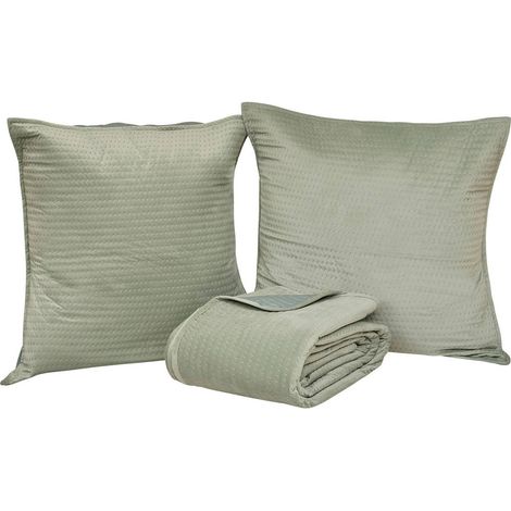 Dessus de lit Lilou vert céladon 260x240cm - Atmosphera créateur d'intérieur