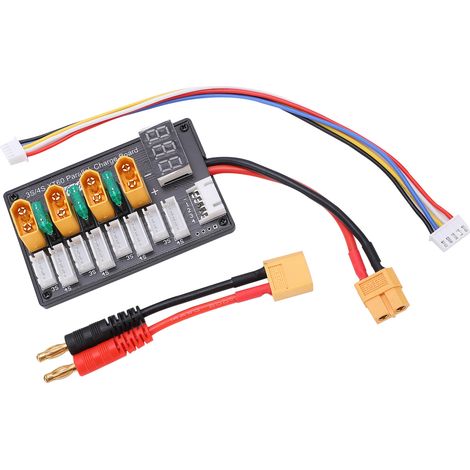 Carte de charge parallèle 3S/4S XT60, câble en silicone, connecteur XT60, adaptateur de charge parallèle (1/5)