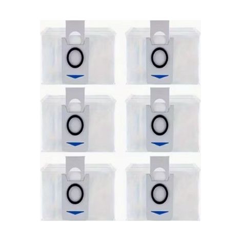 Repuestos para aspiradoras robot ECOVACS DEEBOTX1 Omni / X1TURBO / X1 Plus / T10 Omni, incluyendo 6 bolsas para el polvo.