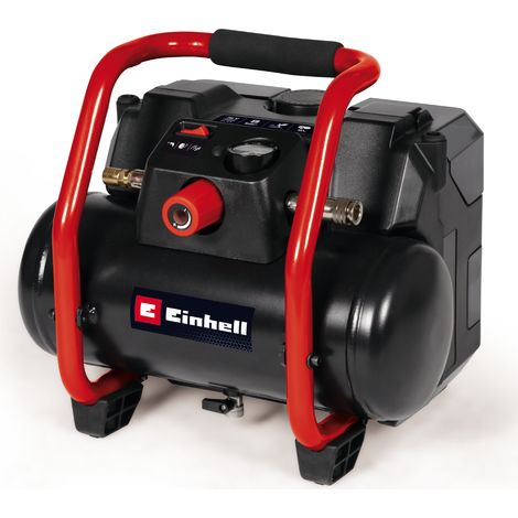 Einhell Compresseur sans fil TE-AC 36/150 Li OF-Solo PXC (36 V, 8 bar max, cuve de 6 L, capacité de pompage de 150 L/minute) Livré sans batterie ni chargeur (1/4)