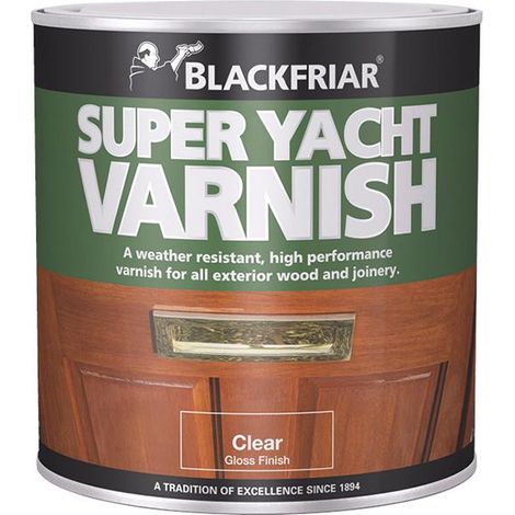 Blackfriar Super Yacht Varnish - 250ml High-Gloss Protective Finish for Marine and Luxury Yacht Surfaces