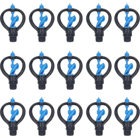 15Pcs G1/2 Lawn Sprinkler Nozzle 360° Auto Rotation Garden Watering (1/5)