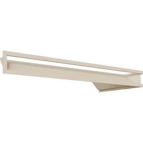 Eck-Lüftungsgitter LUFT links 80x40x9 Creme Slim (1/5)