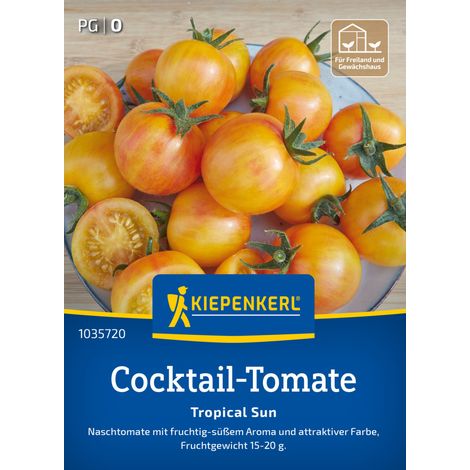 Kiepenkerl Saatgut Cocktail-Tomaten Tropical Sun F1 für ca. 6 Pflanzen (1/2)