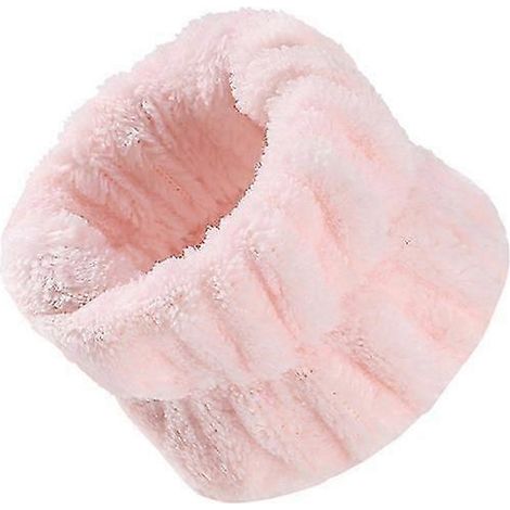 Bracelet de toilette en microfibre pour le visage, bracelet absorbant, bracelet anti-transpiration-Bud Pink (1/2)
