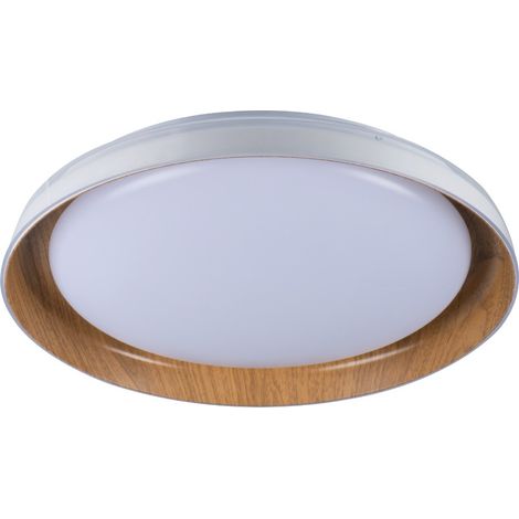 Plafonnier LED 17,8W blanc/chêne Ø43 4000K Kanlux NIFU (1/5)