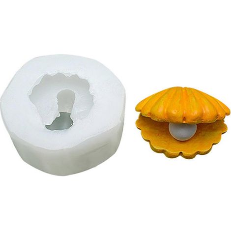 3D-Perlen-Silikonform für Muscheln, ideal für Kerzenherstellung, DIY-Seifenform, Kuchen- und Schokoladendekoration (1/5)