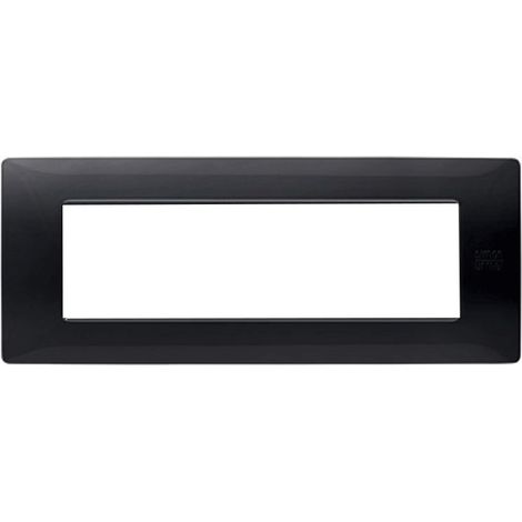 Placca 7 moduli in tecnopolimero Nero Simon Urmet Flexa 11807.NA