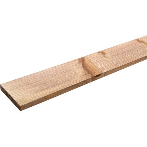 Lot de 25 Champlats Sapin Traité marron, L.2,50 m x l.3,75 cm x Ep.7,3 mm