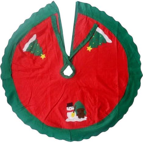 Decoraciones navideñas: dos estilos de faldas para árboles de Navidad y accesorios decorativos. (1/2)