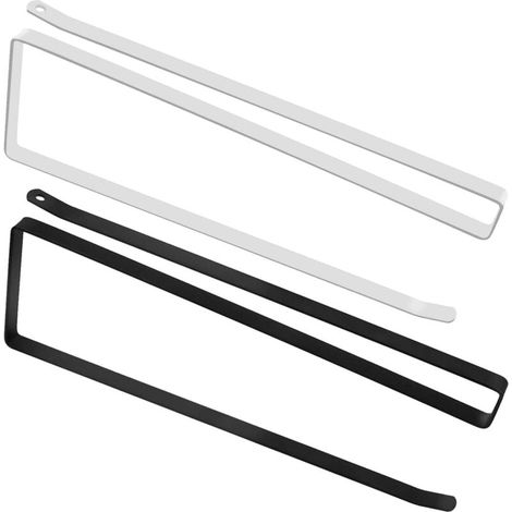 Porte-rouleau de cuisine Ulisem 25 cm, porte-rouleau de cuisine en 2 pièces, porte-rouleau sans perçage, porte-rouleau intégré sous l'armoire, porte-rouleau de cuisine (blanc + noir). (1/4)